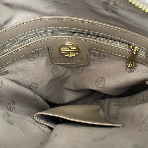Segolene Beige Leather Purse With imperfections on the strap see pics - Picture 12 of 14